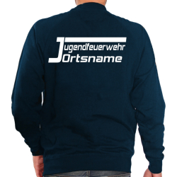 Sweat navy, font &quot;JO&quot; Jugendfeuerwehr with...
