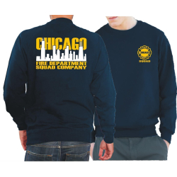 CHICAGO FIRE Dept. Squad Skyline bicolor, navy Sweat