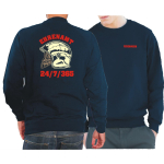 Sweat navy, MSA-Helm (fluoreszierend), EHRENAMT + 24/7/365 in rot (S-3XL)