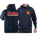 Hoodie navy, Boston Fire Dept., Boston-Schriftzug