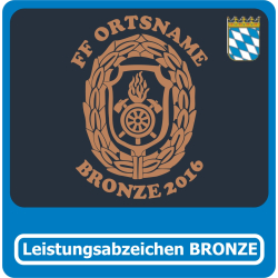 T-Shirt Leistungsabzeichen Bayern Stufe 1 (BRONZE) mit FF...