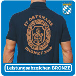 T-Shirt badge de réussite Bayern Stufe 1 (BRONZE) avec FF nom de lieu