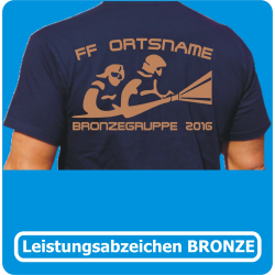 T-Shirt badge de réussite Bayern BRONZE Nr3 avec...
