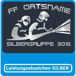 T-Shirt Leistungsabzeichen Bayern SILBER Nr3 mit AGT/FF Ortsname