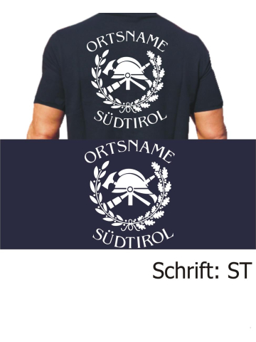 Polo Schrift "ST" (Südtirol) mit Ortsname