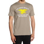 T-Shirt khaki, azul marino SEAL (Sea - Air Land) zweifarbig