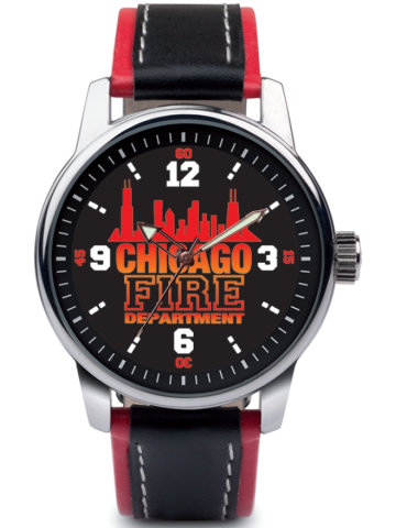Armbanduhr CHICAGO FIRE DEPT., 40 mm, 3 ATM gem. Den 8310, nickel- y PCP-frei