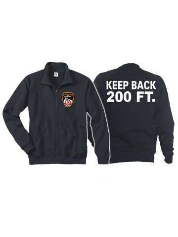 T-Shirt black KEEP BACK 200 FT mit Emblem NYC Fire Dept. 