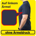 ohne Ärmeldruck