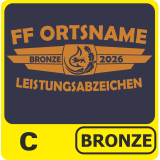 Rücken: C (bronze) "BRONZE 2026"