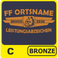 Rücken: C (bronze) "BRONZE 2026"