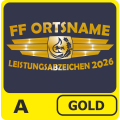 Rücken: A (gold)