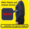 mein Name auf dem Ärmel in rot