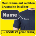 mein Name auf Brust in silber