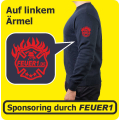 Sponsoring auf Ärmel als Emblem