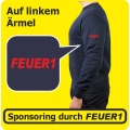 Sponsoring auf Ärmel als Text